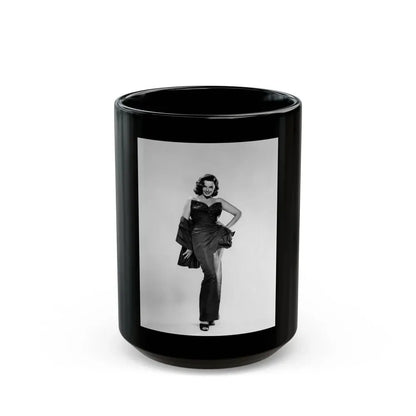 Jane Russell #155 (Vintage Female Icon) Black Coffee Mug 15oz - Go Mug Yourself