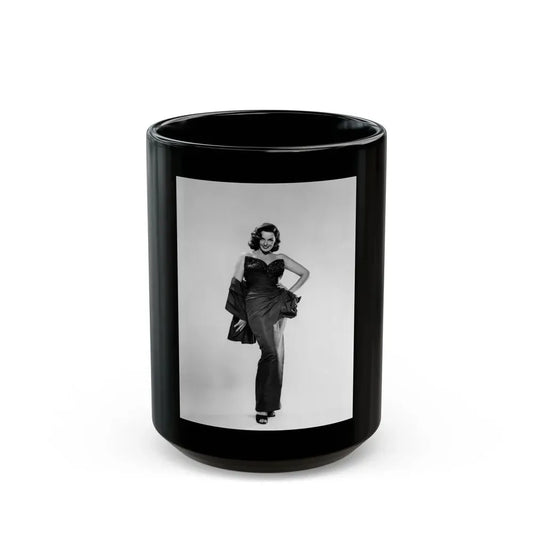 Jane Russell #155 (Vintage Female Icon) Black Coffee Mug 15oz - Go Mug Yourself