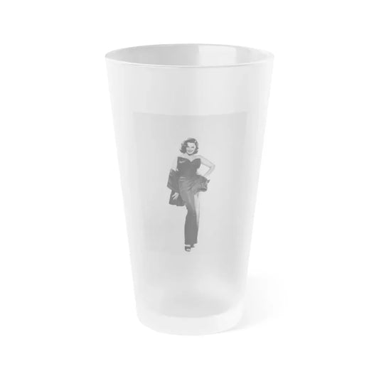 Jane Russell #155 (Vintage Female Icon) Frosted Pint Glass 16oz 16oz Frosted - Go Mug Yourself