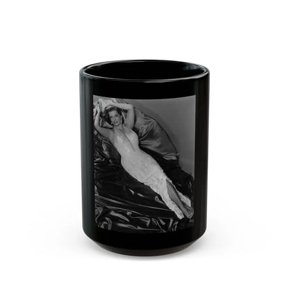 Jane Russell #156 (Vintage Female Icon) Black Coffee Mug 15oz - Go Mug Yourself