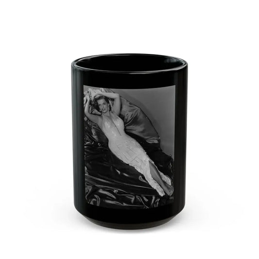 Jane Russell #156 (Vintage Female Icon) Black Coffee Mug 15oz - Go Mug Yourself