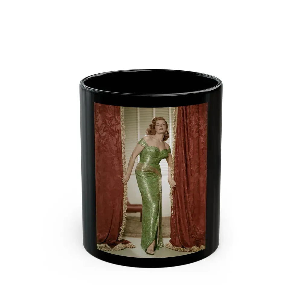 Jane Russell #158 (Vintage Female Icon) Black Coffee Mug 11oz - Go Mug Yourself