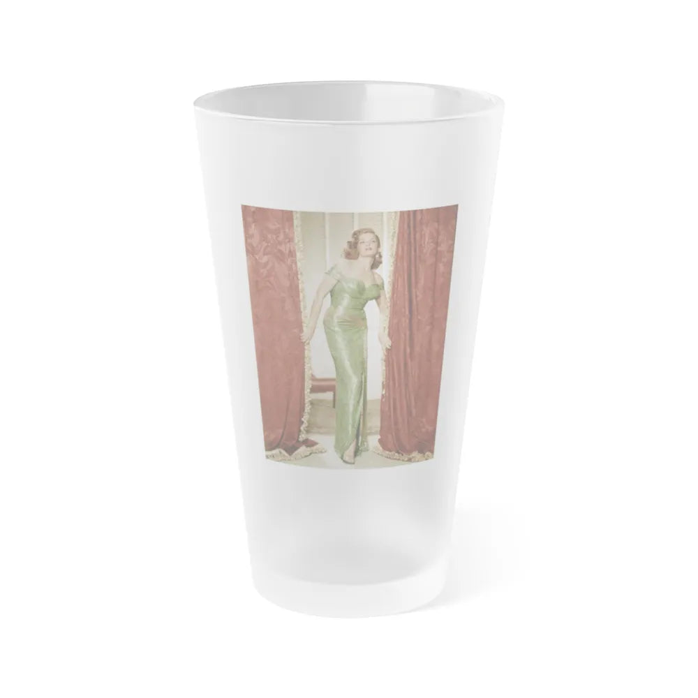 Jane Russell #158 (Vintage Female Icon) Frosted Pint Glass 16oz-16oz-Frosted-Go Mug Yourself