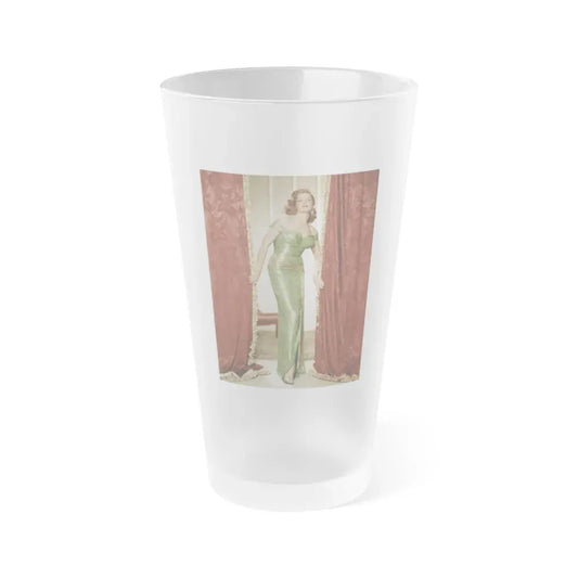 Jane Russell #158 (Vintage Female Icon) Frosted Pint Glass 16oz 16oz Frosted - Go Mug Yourself