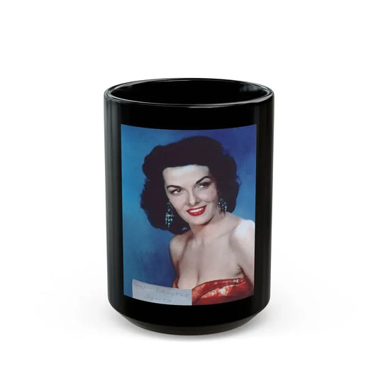 Jane Russell #164 (Vintage Female Icon) Black Coffee Mug 15oz - Go Mug Yourself