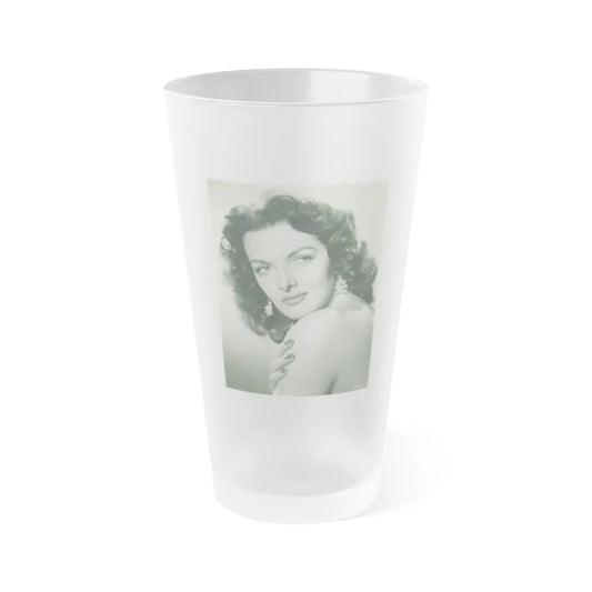 Jane Russell #166 (Vintage Female Icon) Frosted Pint Glass 16oz-16oz-Frosted-Go Mug Yourself