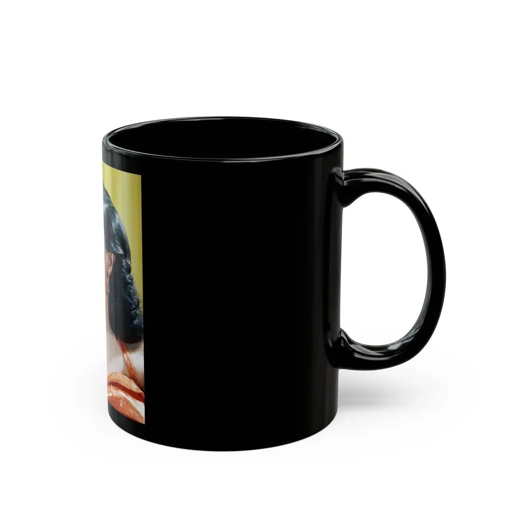 Jane Russell #169 (Vintage Female Icon) Black Coffee Mug - Go Mug Yourself