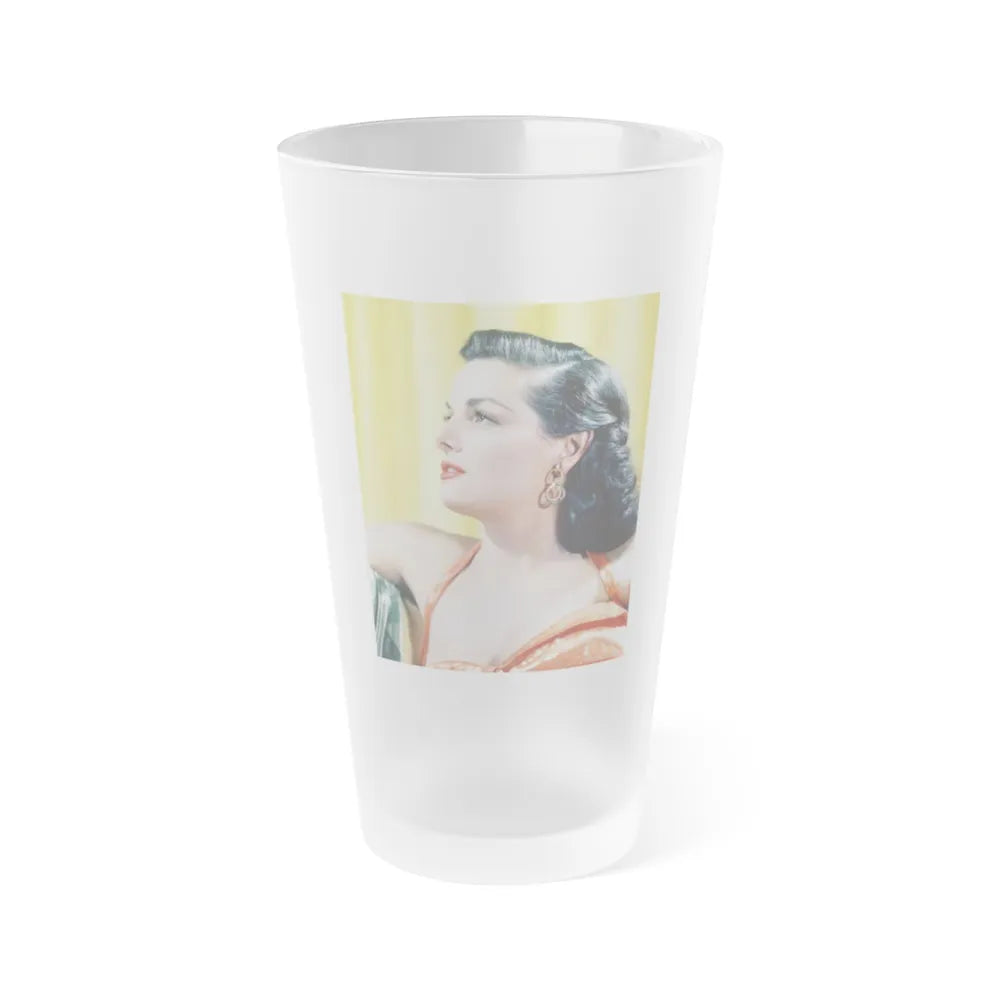 Jane Russell #169 (Vintage Female Icon) Frosted Pint Glass 16oz-16oz-Frosted-Go Mug Yourself