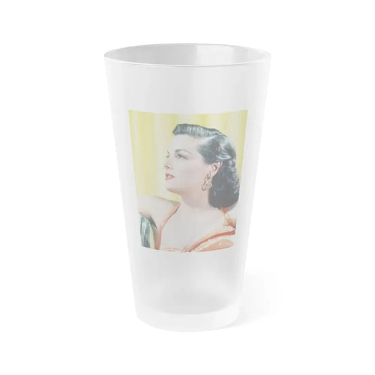 Jane Russell #169 (Vintage Female Icon) Frosted Pint Glass 16oz 16oz Frosted - Go Mug Yourself