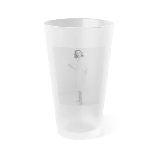 Jane Russell #178 (Vintage Female Icon) Frosted Pint Glass 16oz 16oz Frosted - Go Mug Yourself