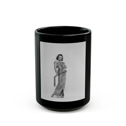 Jane Russell #179 (Vintage Female Icon) Black Coffee Mug 15oz - Go Mug Yourself