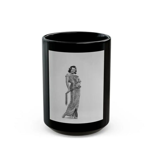 Jane Russell #179 (Vintage Female Icon) Black Coffee Mug 15oz - Go Mug Yourself