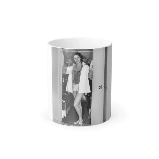 Jane Russell #184 (Vintage Female Icon) Color Changing Coffee Mug 11oz - Go Mug Yourself