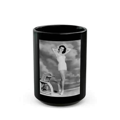 Jane Russell #185 (Vintage Female Icon) Black Coffee Mug 15oz - Go Mug Yourself