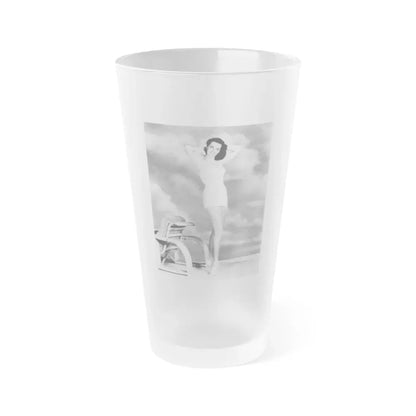 Jane Russell #185 (Vintage Female Icon) Frosted Pint Glass 16oz 16oz Frosted - Go Mug Yourself