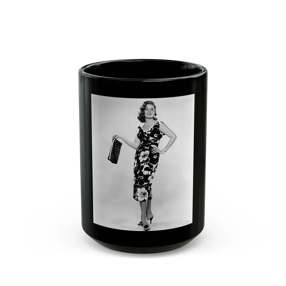 Jane Russell #187 (Vintage Female Icon) Black Coffee Mug 15oz - Go Mug Yourself