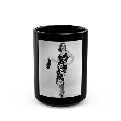 Jane Russell #187 (Vintage Female Icon) Black Coffee Mug 15oz - Go Mug Yourself
