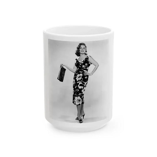 Jane Russell #187 (Vintage Female Icon) White Coffee Mug 15oz - Go Mug Yourself