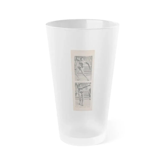Jane Russell #191 - Show Pocket Mag. '55 - 2 B&W Photis & Caption (Vintage Female Icon) Frosted Pint Glass 16oz 16oz Frosted - Go Mug Yourself