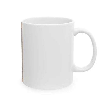 Jane Russell #191 - Show Pocket Mag. '55 - 2 B&W Photis & Caption (Vintage Female Icon) White Coffee Mug - Go Mug Yourself