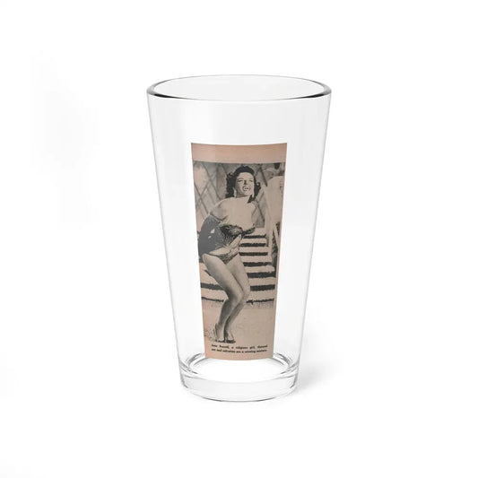 Jane Russell #192 - Picture Digest Dec. '56 - 1 B&W Photo & Caption (Vintage Female Icon) Pint Glass 16oz 16oz - Go Mug Yourself