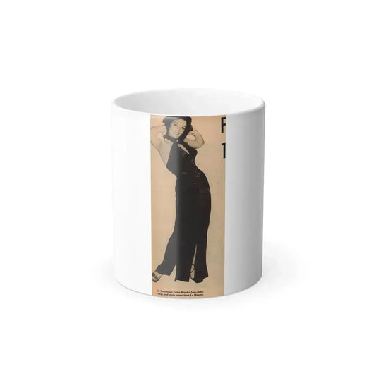 Jane Russell #197 - Glamour Dreess Clipping from Movie Star Magazine Circa 1950's (Vintage Female Icon) Color Changing Mug 11oz 11oz - Go Mug Yourself
