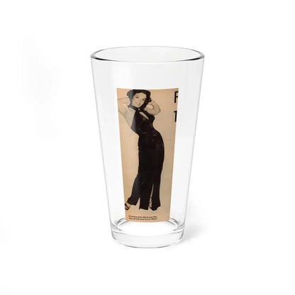 Jane Russell #197 - Glamour Dreess Clipping from Movie Star Magazine Circa 1950's (Vintage Female Icon) Pint Glass 16oz 16oz - Go Mug Yourself