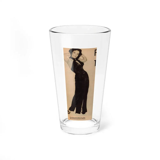 Jane Russell #197 - Glamour Dreess Clipping from Movie Star Magazine Circa 1950's (Vintage Female Icon) Pint Glass 16oz 16oz - Go Mug Yourself