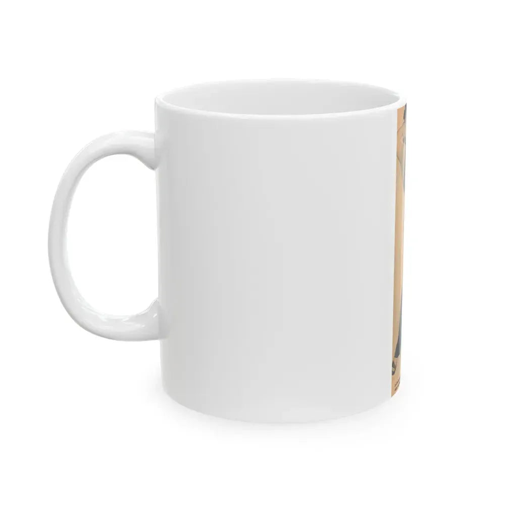 Jane Russell #197 - Glamour Dreess Clipping from Movie Star Magazine Circa 1950's (Vintage Female Icon) White Coffee Mug - Go Mug Yourself