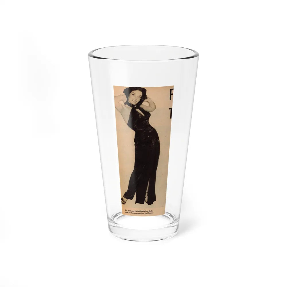 Jane Russell #197 - Glamour Dreess Clipping from Movie Star Magazine Circa 1950's (Vintage Female Icon) Pint Glass 16oz-16oz-Go Mug Yourself