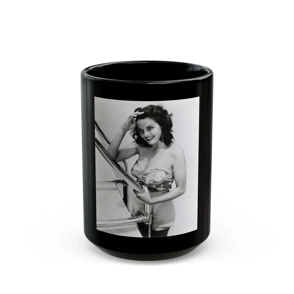 Jane Russell #199 (Vintage Female Icon) Black Coffee Mug 15oz - Go Mug Yourself
