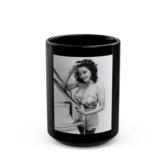 Jane Russell #199 (Vintage Female Icon) Black Coffee Mug 15oz - Go Mug Yourself