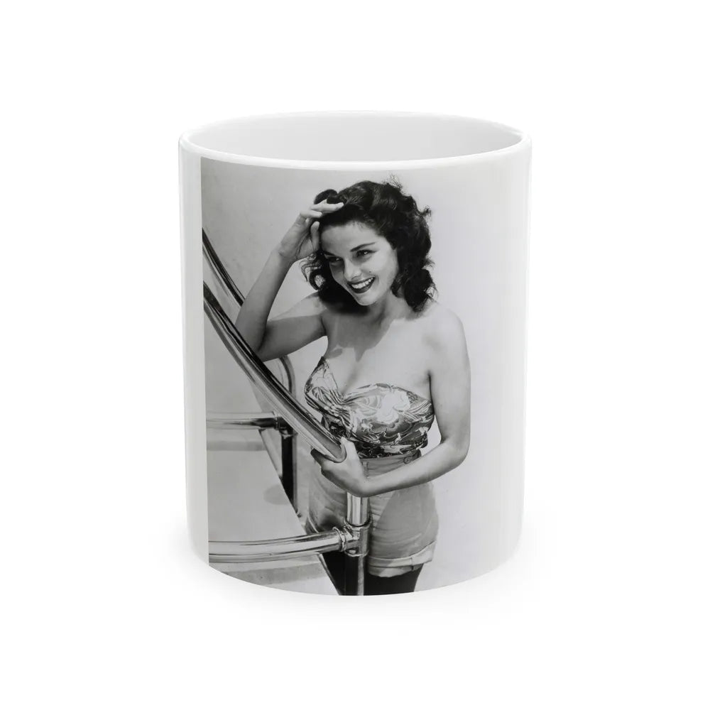 Jane Russell #199 (Vintage Female Icon) White Coffee Mug-11oz-Go Mug Yourself