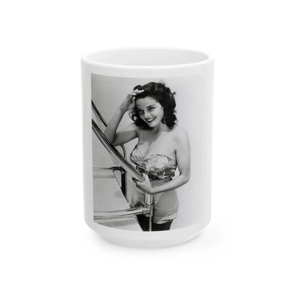 Jane Russell #199 (Vintage Female Icon) White Coffee Mug-15oz-Go Mug Yourself