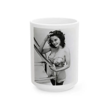 Jane Russell #199 (Vintage Female Icon) White Coffee Mug 15oz - Go Mug Yourself