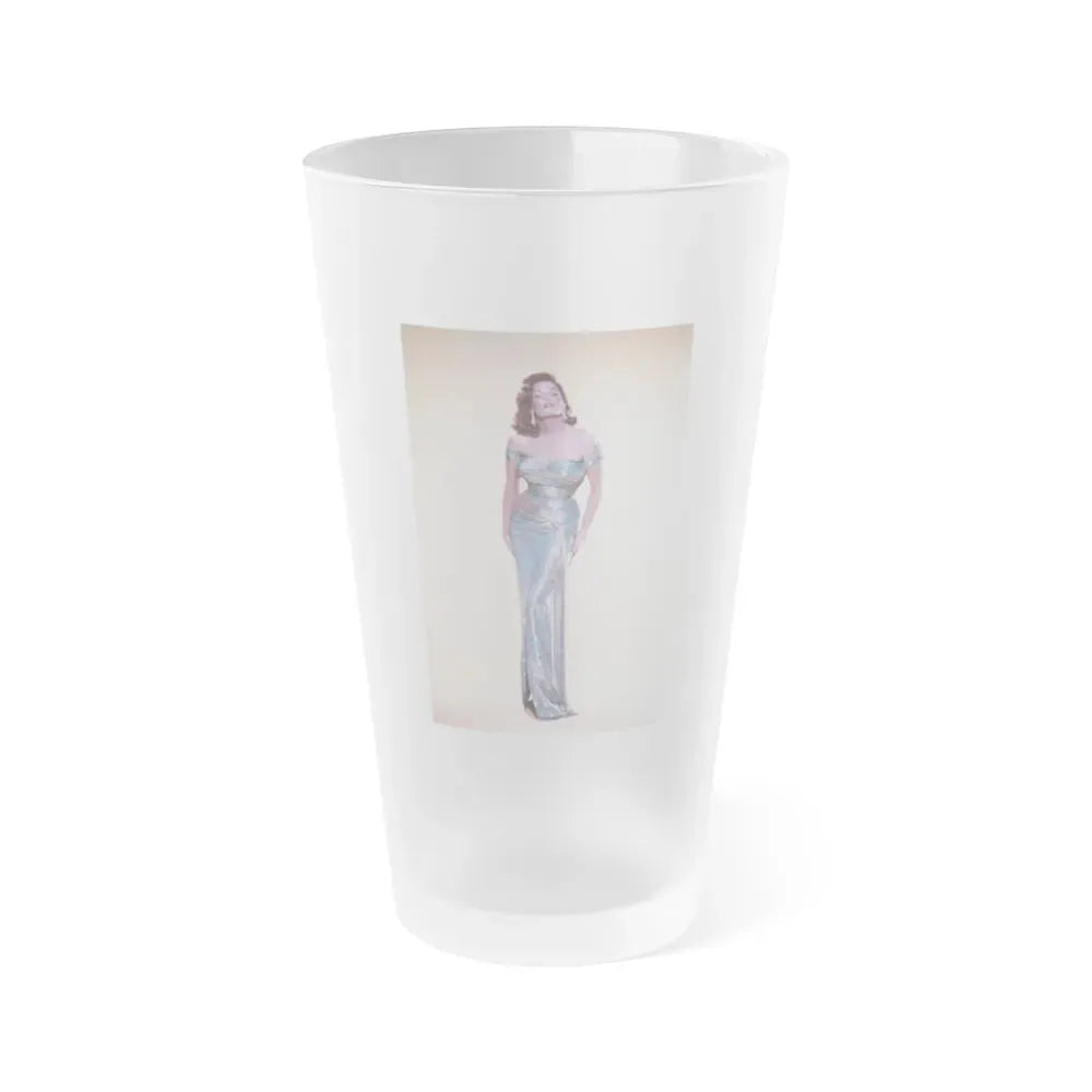 Jane Russell #202 (Vintage Female Icon) Frosted Pint Glass 16oz 16oz Frosted - Go Mug Yourself