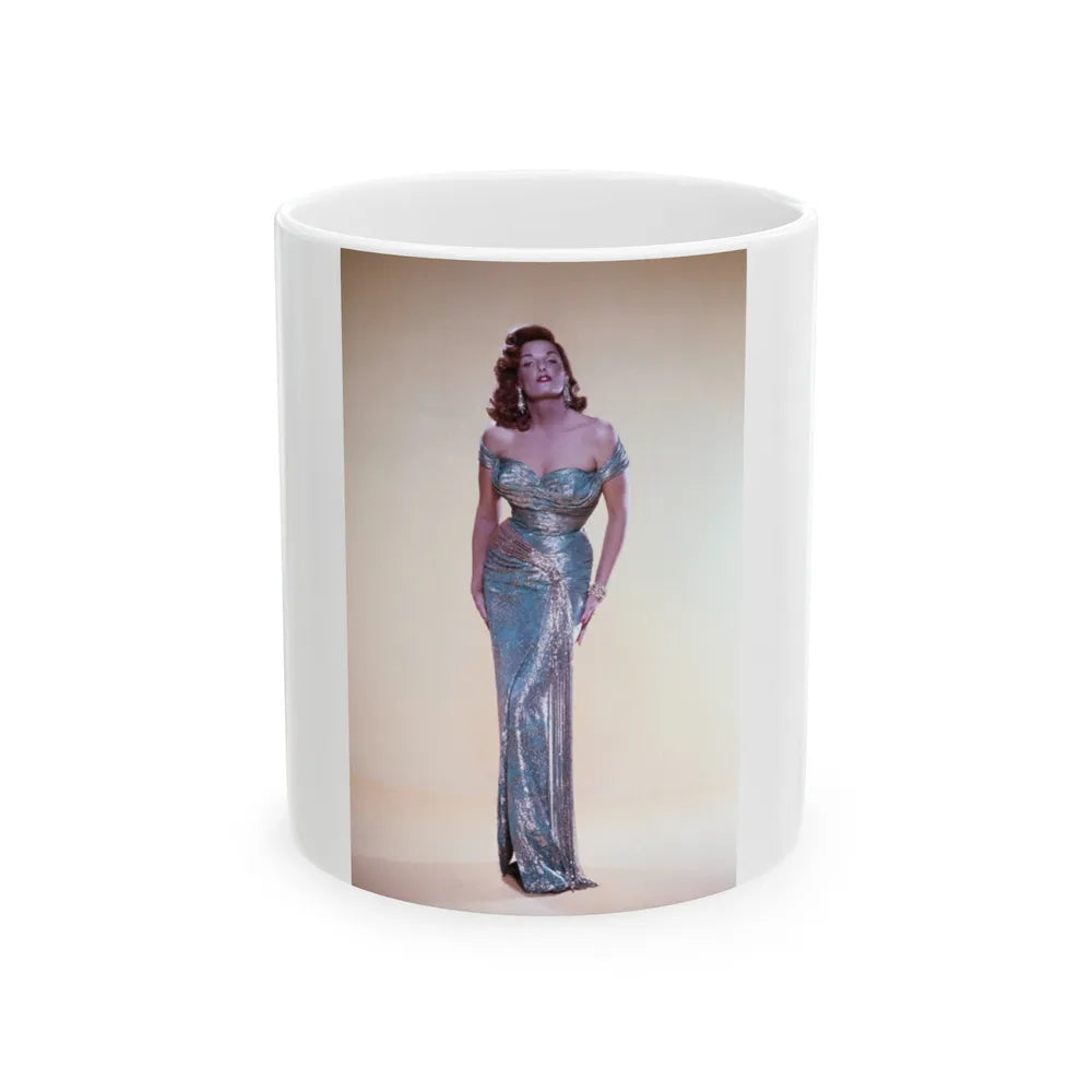 Jane Russell #202 (Vintage Female Icon) White Coffee Mug-11oz-Go Mug Yourself