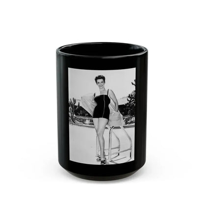 Jane Russell #205 (Vintage Female Icon) Black Coffee Mug 15oz - Go Mug Yourself