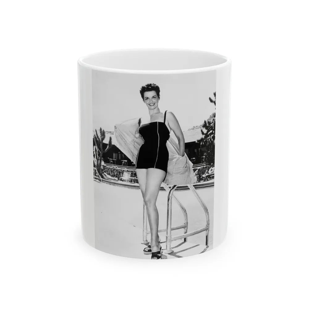 Jane Russell #205 (Vintage Female Icon) White Coffee Mug-11oz-Go Mug Yourself