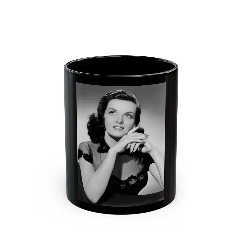 Jane Russell #206 (Vintage Female Icon) Black Coffee Mug 11oz - Go Mug Yourself