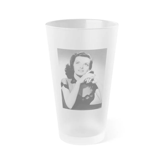 Jane Russell #206 (Vintage Female Icon) Frosted Pint Glass 16oz-16oz-Frosted-Go Mug Yourself