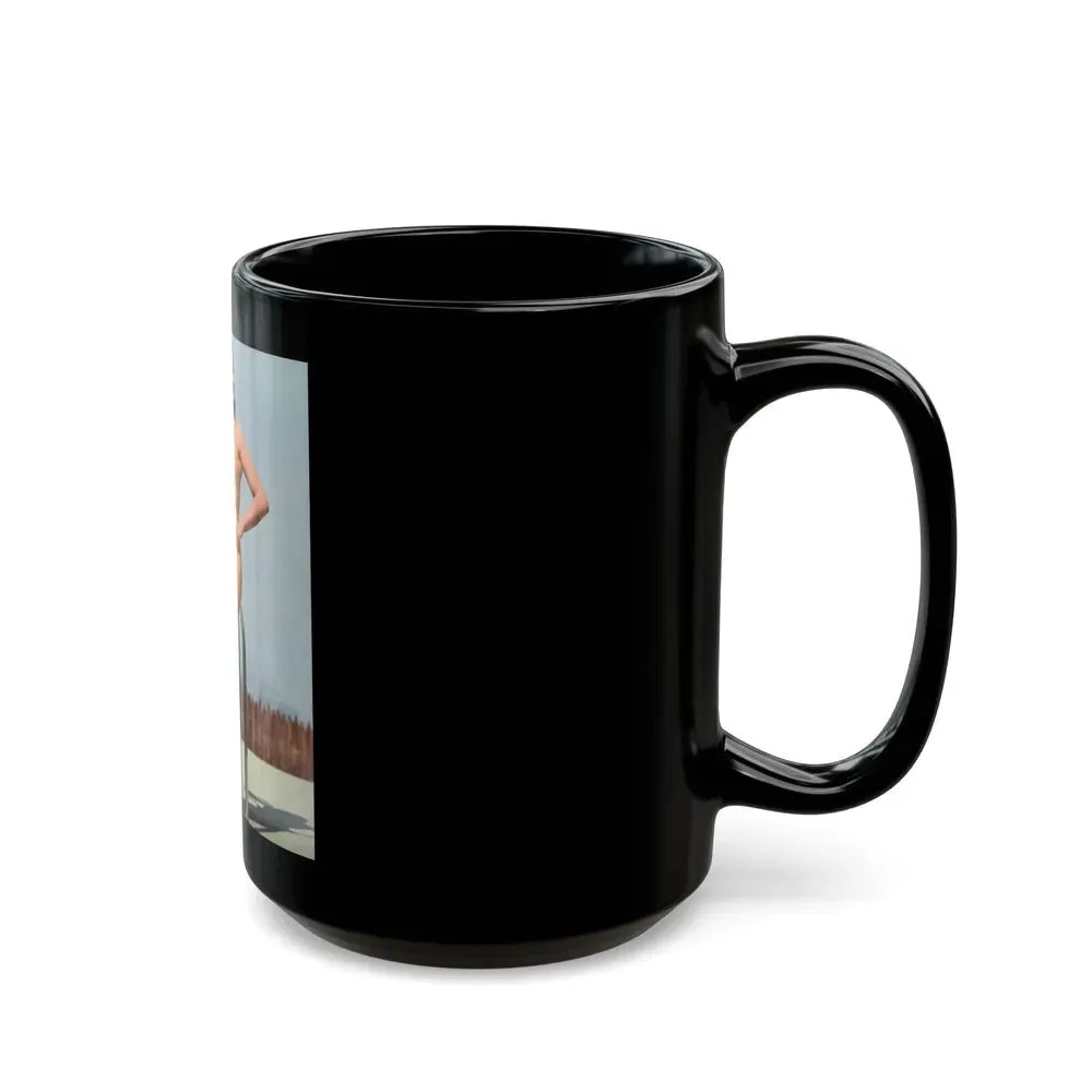 Jane Russell #209 (Vintage Female Icon) Black Coffee Mug - Go Mug Yourself