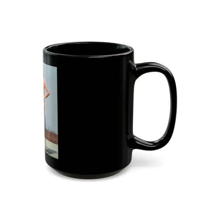 Jane Russell #209 (Vintage Female Icon) Black Coffee Mug - Go Mug Yourself