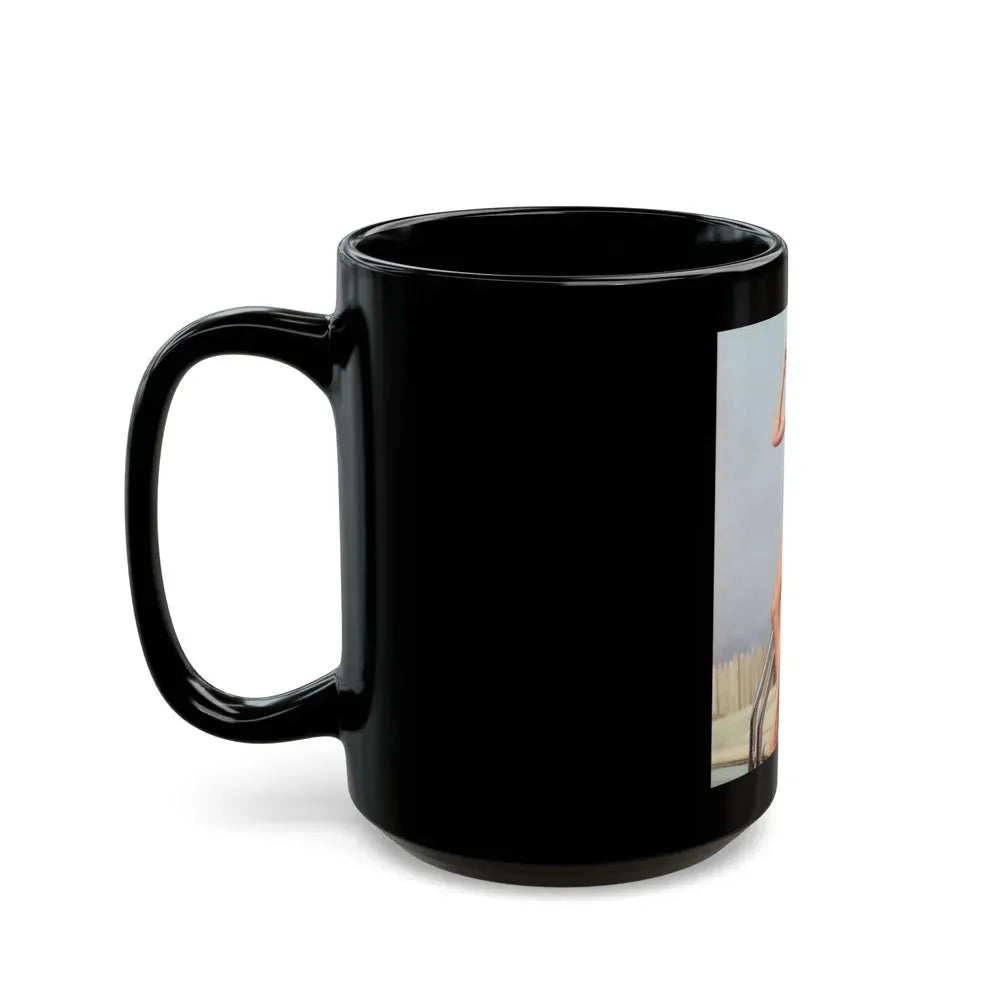 Jane Russell #209 (Vintage Female Icon) Black Coffee Mug - Go Mug Yourself