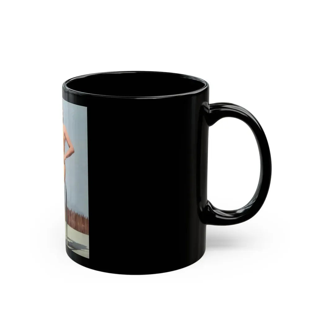 Jane Russell #209 (Vintage Female Icon) Black Coffee Mug - Go Mug Yourself