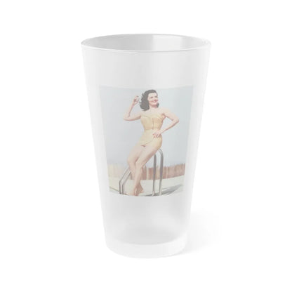 Jane Russell #209 (Vintage Female Icon) Frosted Pint Glass 16oz-16oz-Frosted-Go Mug Yourself