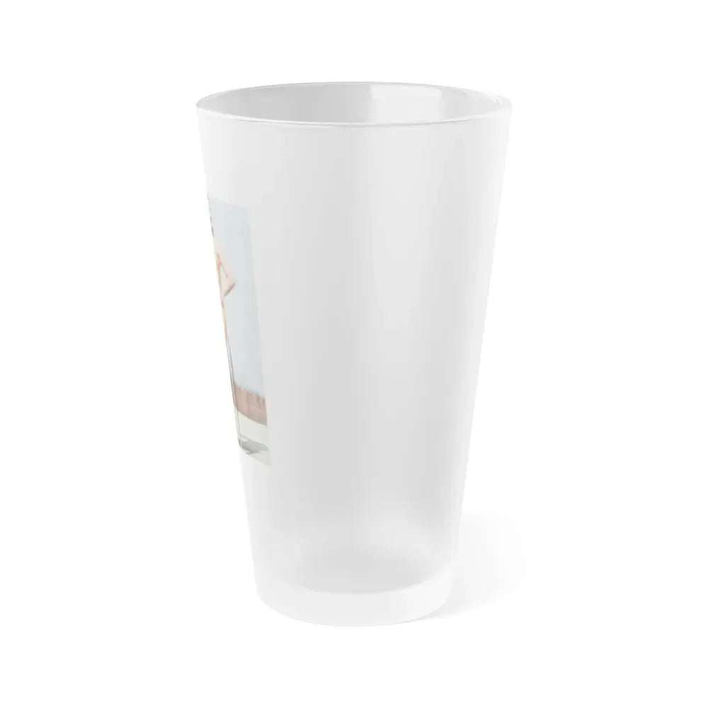 Jane Russell #209 (Vintage Female Icon) Frosted Pint Glass 16oz - Go Mug Yourself