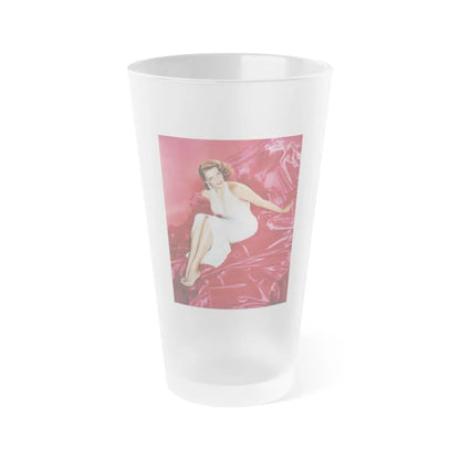 Jane Russell #211 (Vintage Female Icon) Frosted Pint Glass 16oz-16oz-Frosted-Go Mug Yourself