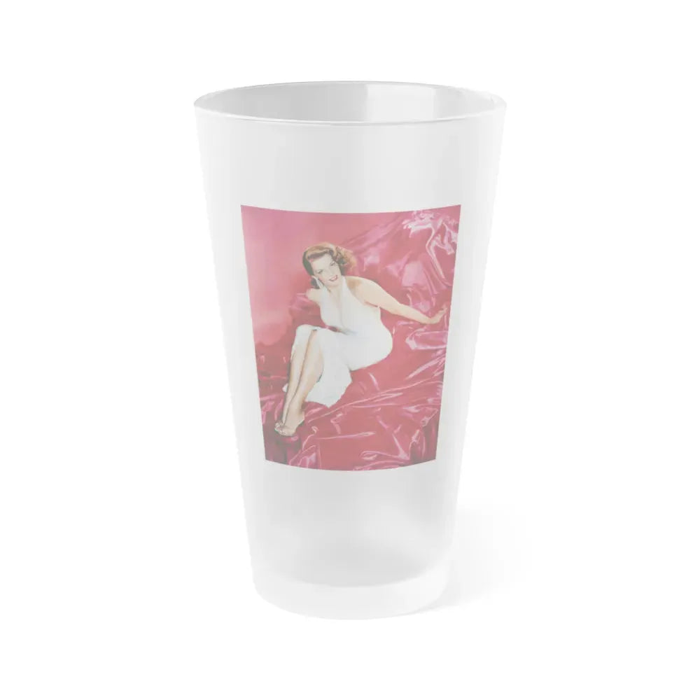 Jane Russell #211 (Vintage Female Icon) Frosted Pint Glass 16oz 16oz Frosted - Go Mug Yourself