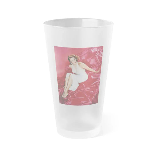 Jane Russell #211 (Vintage Female Icon) Frosted Pint Glass 16oz 16oz Frosted - Go Mug Yourself